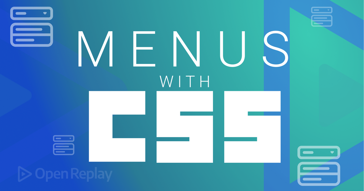 menu with css